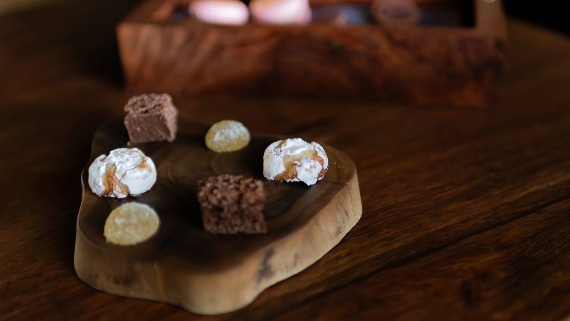 Petit fours to finish the tasting menu